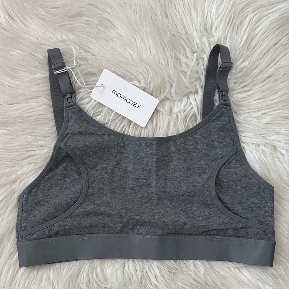 Gray Women's nursing Bra • momcozy